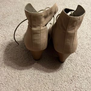 Cute tan booties